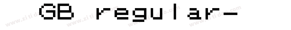 箴言GB regular字体转换